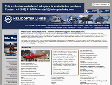 Tablet Screenshot of helicopterlinks.com